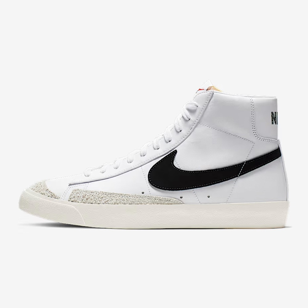 Nike Men's White and Black High-Top Sneakers